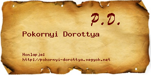 Pokornyi Dorottya névjegykártya